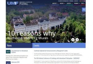 UMF Tîrgu Mureș, site nou și atractiv