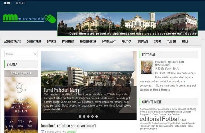 Site nou pe piaţa media mureşeană