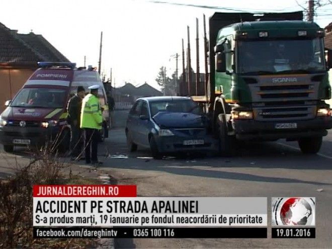 Accident pe strada Apalina