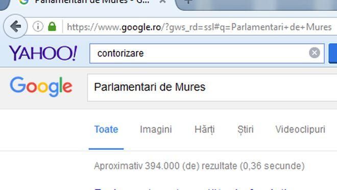 Parlamentarii de Mureş, căutaţi mai puţin pe Google