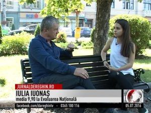 Iulia Iuonaş, cea mai bună notă la Evaluarea Naţională