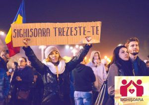 Protest pentru salvarea spitalului din Sighișoara