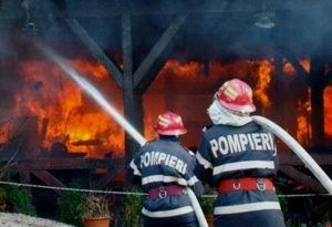 Incendiu la o casă din Sighișoara