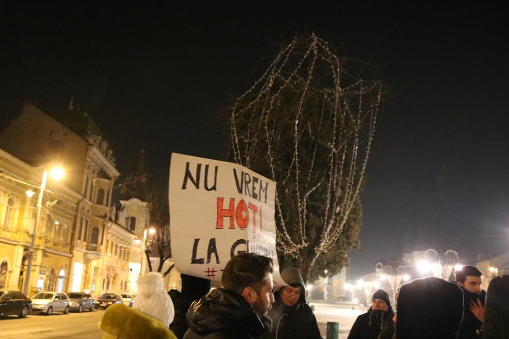 Protest în Tîrgu Mureș