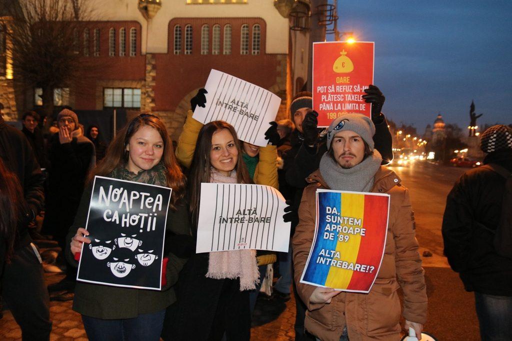 Protestele continuă în Tîrgu Mureș