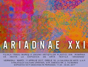 Expoziția de artă textilă ARIADNE XXI – vernisaj de la ora 18.00