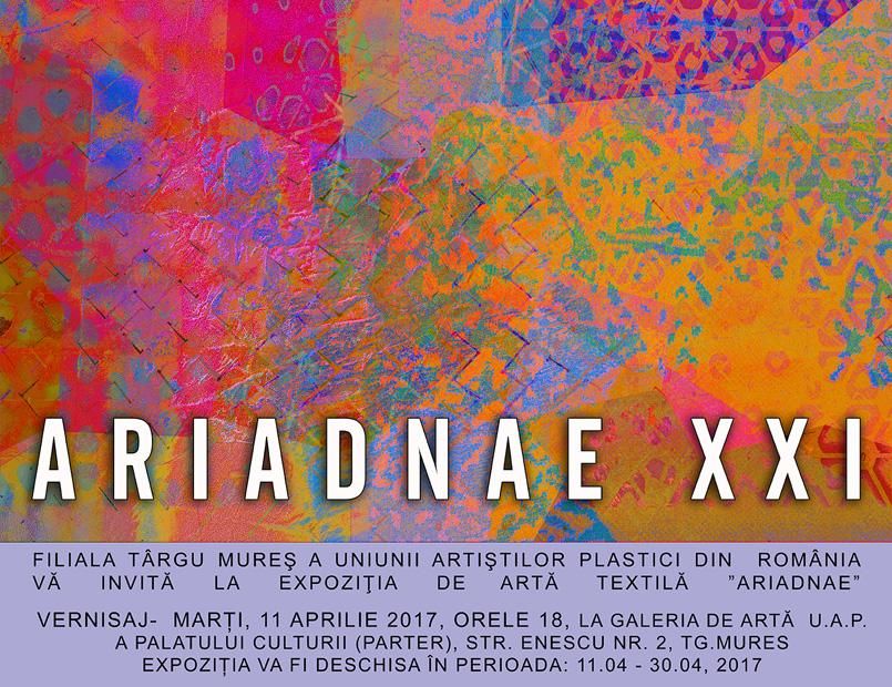 Expoziția de artă textilă ARIADNE XXI – vernisaj de la ora 18.00