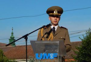 Discursul şefului de promoţie al Facultăţii de Medicină Dentară Militară (UMF), Arsenie-Daniel Tătaru