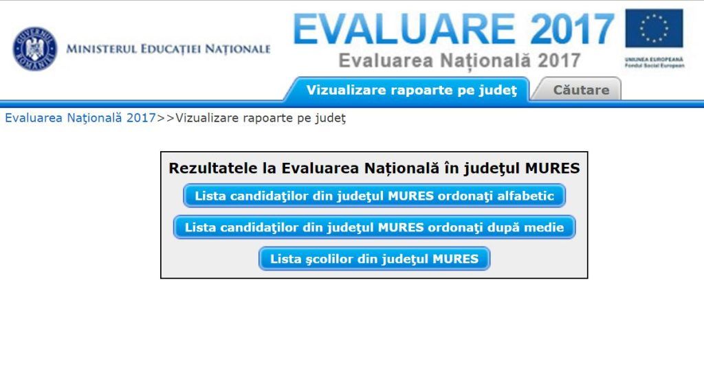 Au fost publicate rezultatele la Evaluarea Națională 2017