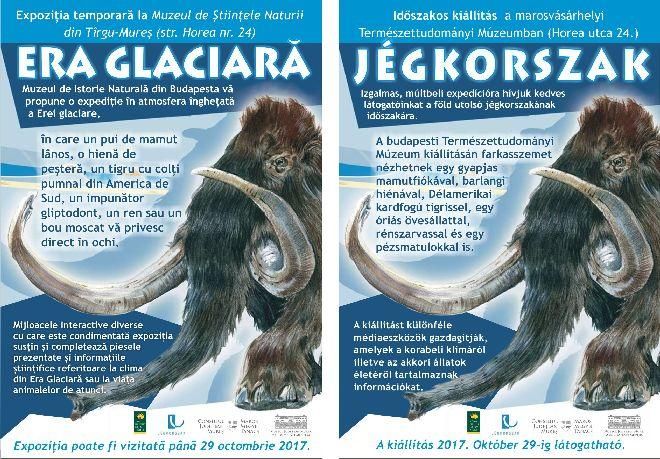 Expoziţie despre „Era Glaciară” la Târgu-Mureș