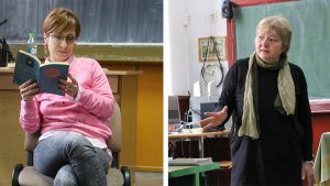 FOTO: Două scriitoare de marcă au ținut ore speciale de literatură în licee de prestigiu din Târgu-Mureș