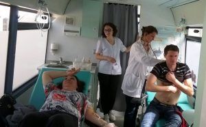 Centru mobil de recoltare de sânge la Târnăveni