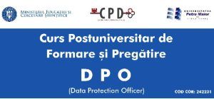 Curs postuniversitar de „Responsabil cu protecţia datelor cu caracter personal”, la Universitatea „Petru Maior”