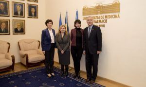 Delegaţie universitară din Georgia, în vizită la UMF Târgu-Mureş