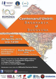 Dezbatere „Centenarul Unirii: Basarabia și Bucovina”