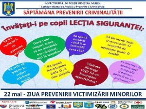 22 mai – Ziua Prevenirii Victimizării Minorilor