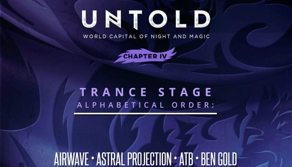 Noutate la UNTOLD 2018: Scenă Trance pe care voi urca cei mai buni artiști ai genului!