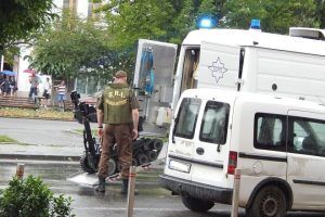FOTO: Alarmă cu bombă în centrul Târgu-Mureşului! Intervenţie promptă a Brigăzii Antitero SRI