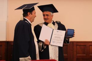 FOTO: Doctor Honoris Causa acordat de Universitatea „Petru Maior” unui profesor din Italia