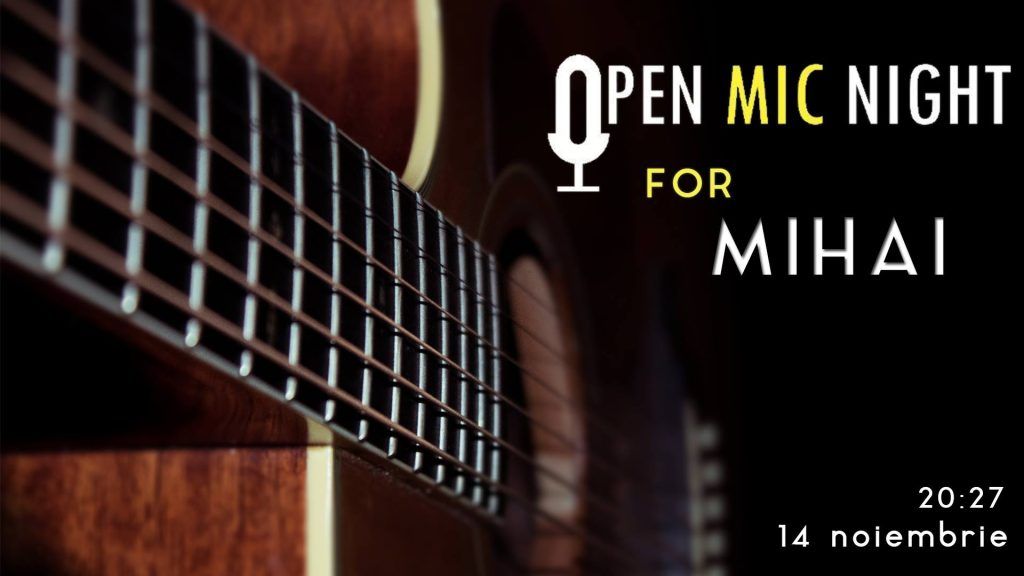 Apel umanitar: Open Mic pentru Mihai la Clubul Presei