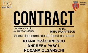 Piesa de teatru “Contract” jucată la Sighişoara