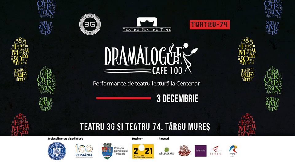 Proiectul Dramalogue vă prezintă trei spectacole lectură la Târgu Mureș