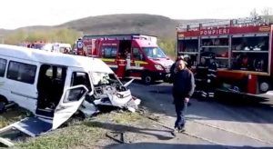 VIDEO: Accident pe DN 1 cu 11 victime!
