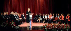 Premierul Viorica Dăncilă, popas electoral la Reghin