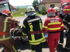 Accident cu doi răniți la Daneș, dintre care un copil