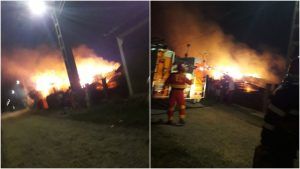 FOTO: Incendiu de proporții la o casă azi noapte în Gornești!