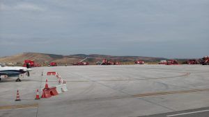 Exercițiu ISU Mureș în cazul unui accident aviatic pe Aeroportul Transilvania!