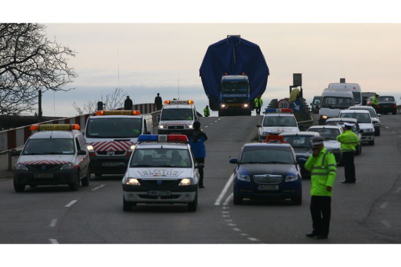 Transport agabaritic prin județul Mureș