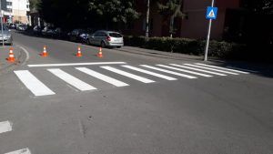 Marcaje rutiere noi pe 11 străzi din Târgu-Mureş