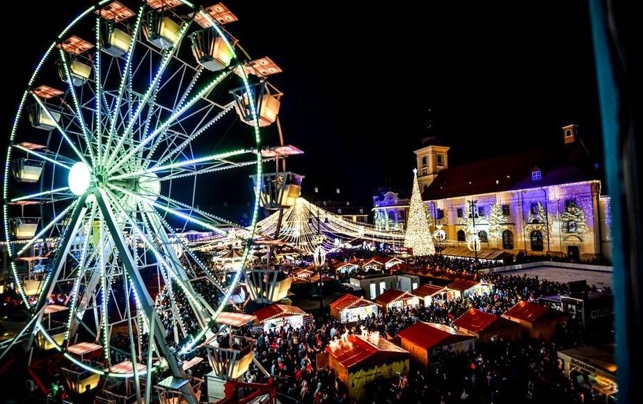 Târgul de Crăciun din Sibiu și-a deschis porțile