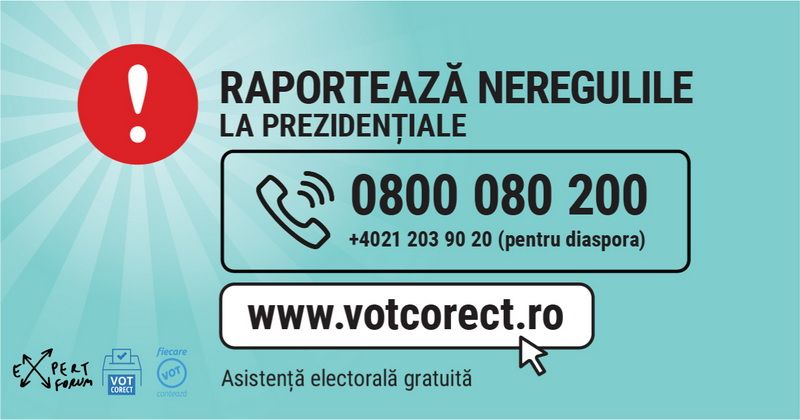 FiecareVot: Asistență electorală pentru votanți la alegerile prezidențiale