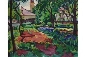 Expoziția de artă transilvăneană. Ziffer Sándor, Peisaj din grădină, 1934