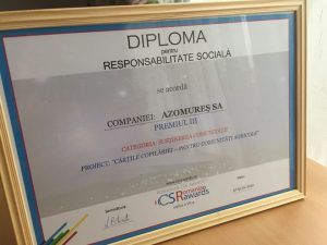 Azomureș, premiu pentru susținerea comunității