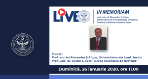 UMFST Live: In memoriam prof. univ. dr. Alexandru Șchiopu