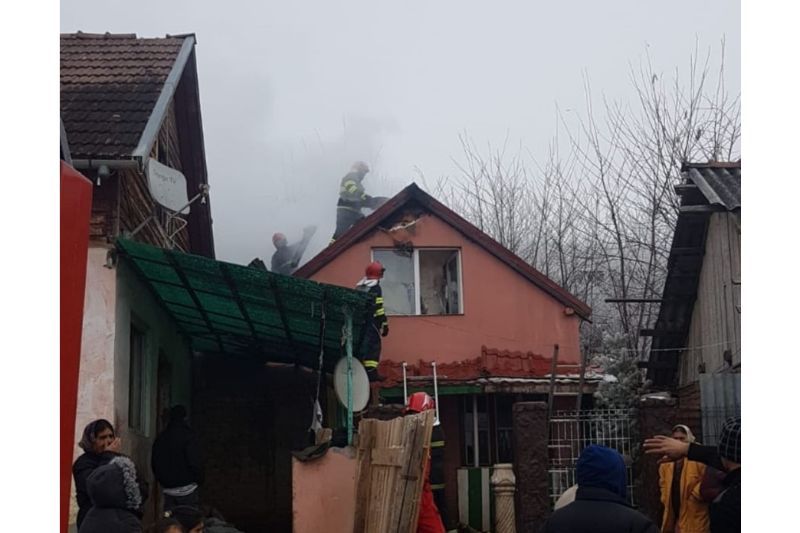 Încendiu în comuna Sântana de Mureș