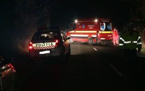 Mașină răsturnată în Ernei. Șoferul, depistat băut de polițiști!