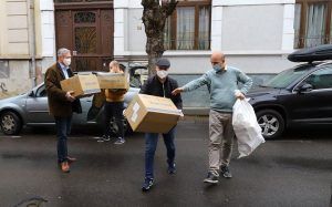 SOLIDARITATE. Cum au fost distribuite în Mureș ajutoarele din Ungaria. FOTO