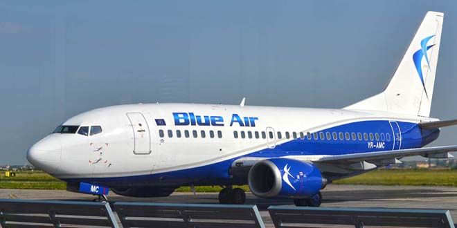 Blue Air, zboruri spre 21 de destinații, în iunie