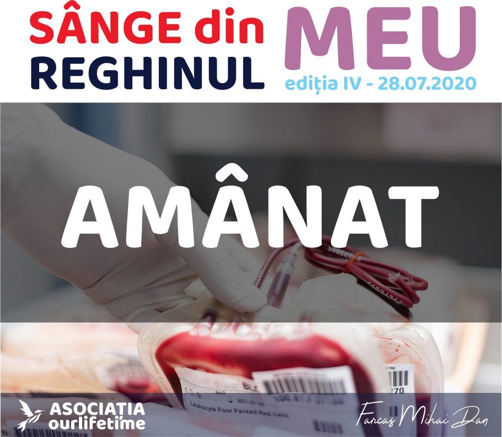 ”Sânge din Reghinul MEU!”, amânat