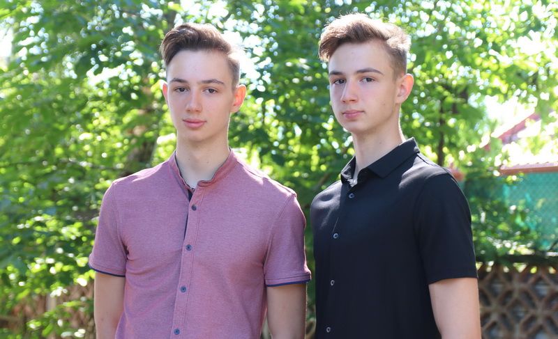 Andrei și Tudor, gemenii de 10 de la Școala Gimnazială ”Dacia”