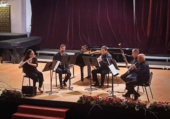 Concert cameral în curtea Bibliotecii Teleki