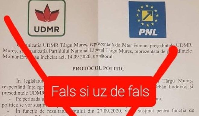 Plângeri penale după apariția unui așa-zis protocol PNL-UDMR pentru Primăria Târgu Mureș