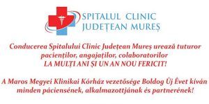 Dr. Ovidiu Gîrbovan, manager Spitalul Clinic Județean Mureș: „La mulți ani și un An Nou fericit!”