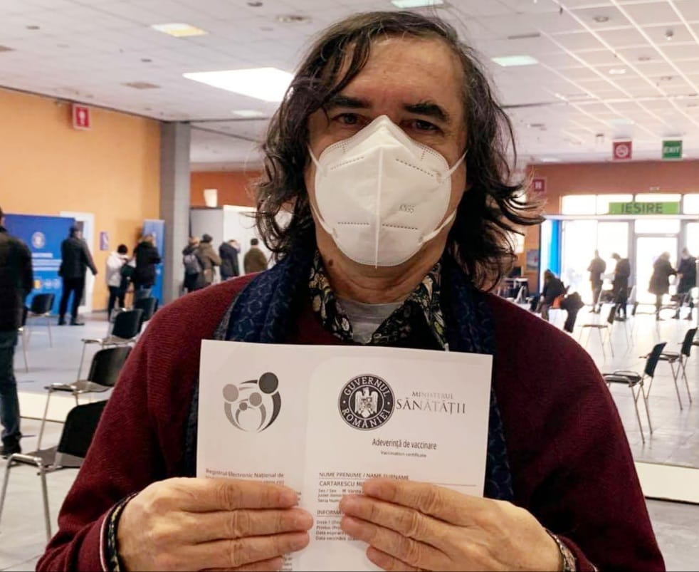 Scriitorul Mircea Cărtărescu ne îndeamnă să ne vaccinăm!