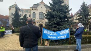 VIDEO: Protest al polițiștilor la Târgu Mureș