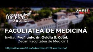 Admiterea 2021 la Facultatea de Medicină!
